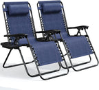 Nestl Zero Gravity Chairs Set of 2, Patio Lounge Chair Outdoor by Nestl
