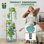 TOSKING 5 Tier Tall Plant Stand Indoor Outdoor, Heavy Duty Corner Shelf - Image 3