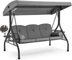 HOMREST 3 Seat Outdoor Porch Swing by HOMREST