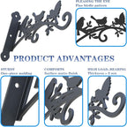 Metal Hanging Plant Bracket - Image 3