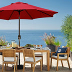 Blissun 9' Outdoor Patio Umbrella, Outdoor Table Umbrella, Yard Umbrella - Image 7