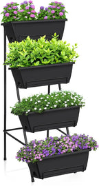 OYEAL Raised Garden Bed 4 Tier Vertical Garden Planters Indoor Outdoor Raised by OYEAL