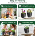 6 inch Self Watering Pots for Indoor Outdoor Plants, 6 Pack Flower Plant Pots - Image 6