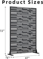 Casaphoria Metal Privacy Screen Outdoor, Shine Black - Image 7