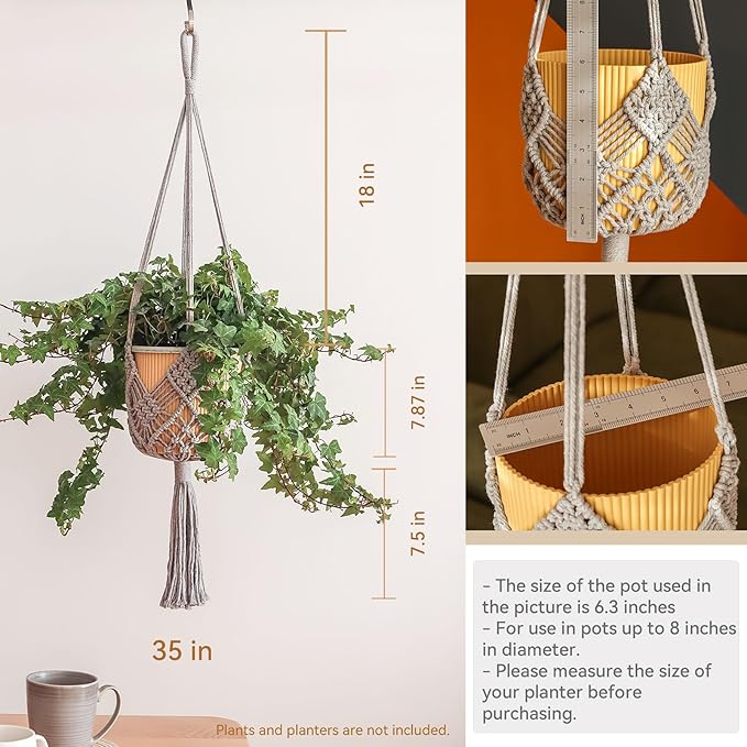 Hanging Planter with Patterns - Image 5