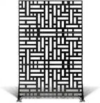 VINGLI Privacy Fence Panels, 72H’’ x 47W’’ Metal Privacy Screen Freestanding by VINGLI