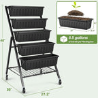 SEJOV 5-Tier Raised Garden Bed, 4FT Vertical Garden Planter - Image 3