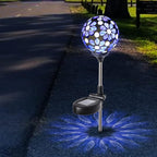 WNP Solar Garden Decorative Stakes Blue Outdoor Waterproof Mosaic Solar Powered - Image 6