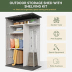 Aoxun Outdoor Resin Storage Shed - Image 4