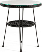 Furniture of America Ysar Boho 19-inch Round Coffee Table Outdoor - Image 5