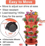 DUNCHATY Stackable Planter, Vertical Strawberry Planter - Image 2