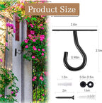 6Pack 2.5Inch Ceiling Hooks for Hanging Plant, Hanger for Indoor and Outdoor - Image 2