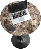 Furmax Bistro Pub Table Round Bar Height Cocktail Table - Image 4