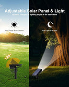 6 Pack Solar Powered Outdoor Spot Lights Outside Waterproof 20 LEDs Landscape - Image 3