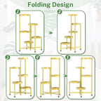 iDavosic.ly Plant Stand Indoor Outdoor, 5 Tier Corner Metal Flower Display - Image 9