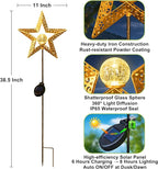 Star Solar Lights Garden Outdoor Decor Waterproof Metal Solar Stakes Lights - Image 5