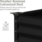 Best Choice Products 48x24x30in Galvanized Raised Garden Bed, Metal Elevated - Image 4