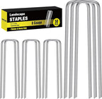 HongWay 50 Pack 6 Inch Landscape Staples, 8 Gauge Garden Stakes Heavy Duty More by HongWay