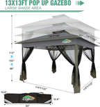 COBIZI Gazebo 13x13 Pop Up Canopy, Gazebos on Clearance - Image 3