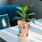 Abstract Face Planters Pots Head, Unique Head Planter - Image 6