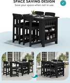 SERWALL 8-Piece Counter Height DiningTable Sets - Image 5