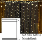 Extra Wide Outdoor Curtains Waterproof Black Voile Mesh Screen Lightweight - Image 6