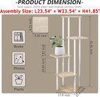 AZERPIAN Plant Stand 5 Tier Indoor Metal Flower Shelf - Image 4