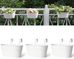 Dahey 3 Pcs 10.5 Inch Metal Iron Hanging Flower Pots by Dahey