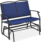 Best Choice Products 2-Person Outdoor Patio Swing Glider Steel Bench Loveseat by BestChoiceProducts