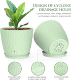 6 inch Plant Pots, 5 Pack Flower Pots - Image 3