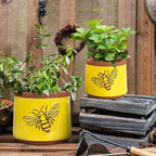 YBX Terracotta Pots Inch with Drainage Holes, Bee Decor, Ceramic Pots - Image 6