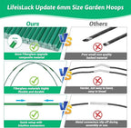 30 Pcs Garden Hoops for Raised Beds, 6mm Greenhouse Hoops Grow Tunnel - Image 2