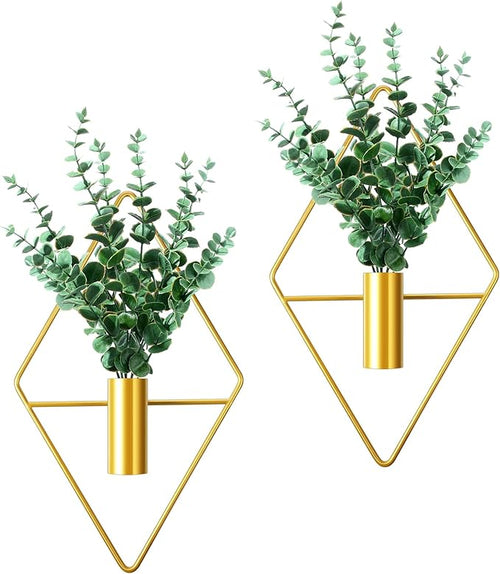 2 Pieces Gold Wall Decor Hanging Planters by Canlierr