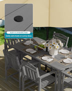 Ciokea HDPE Outdoor Dining Table - Image 5
