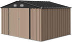 Devoko 10 x 8 FT Outdoor Storage Shed, Metal Garden Sheds & Outdoor Storage - Image 7