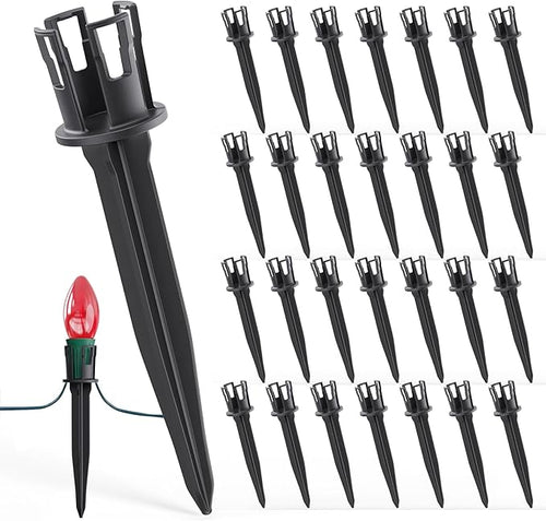 100-Pack Christmas Light Yard Stakes, 5.5 Inch Lighting Stakes by Minetom