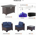 Kullavik 15 Pieces Outdoor Patio Furniture Set - Image 7