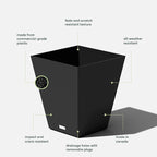 Veradek Pure Series Nobleton Plastic Planter - Image 3