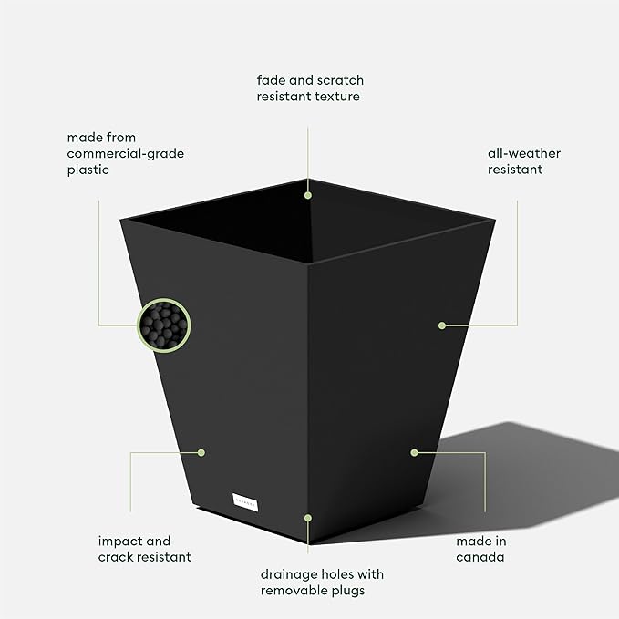 Veradek Pure Series Nobleton Plastic Planter - Image 3