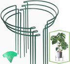 Joyhalo 6 Pack Plant Support Stakes, 16 Inch Peony Cages and Supports, Flower by Joyhalo