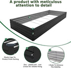 12×4×1FT Galvanized Raised Garden Bed Kit, Metal Planter Boxes, Large Outdoor - Image 3