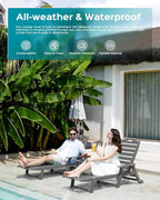 Ciokea Lounge Chair Outdoor, Oversized Chaise Lounge Chair - Image 8