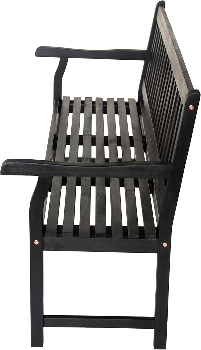 JONATHAN Y BNH101C Laurel 59.1" 3-Seat Slat-Back 600-Lbs Support Acacia Wood - Image 7