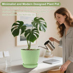 SupKing Plant Pots 5/4/3.5 Inch Set of 3, Small Mini Cute Plastic Flower Pots - Image 6