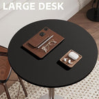 Flamaker Round Bistro Pub Table Modern Style Metal Base MDF Top Cocktail Bar - Image 6