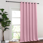 NICETOWN Room Divider Curtain 132 Inches Long, Wide Blackout Sliding Door - Image 7
