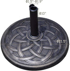 Giantex 43lbs Patio Market Umbrella Base, Heavy Duty Outdoor Stand, Cast Iron - Image 7