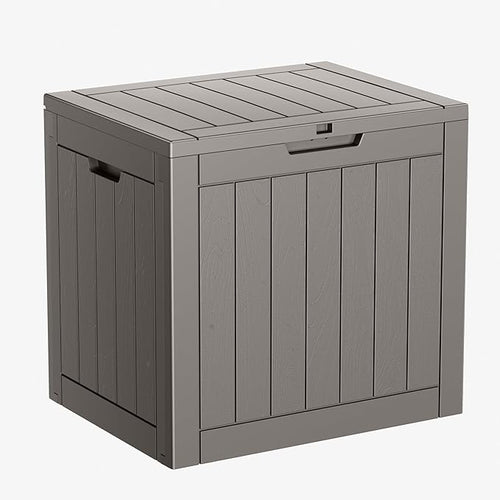 31 Gallon Resin Deck Box, Lockable Patio Outdoor Storage Box by OutdoorLivingPerfected