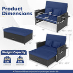 Tangkula Patio Rattan Daybed - Image 5