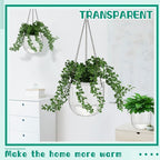 Meanplan 4 Pcs Self Watering Hanging Planter Indoor 6.5 Inch Hanging Baskets - Image 3